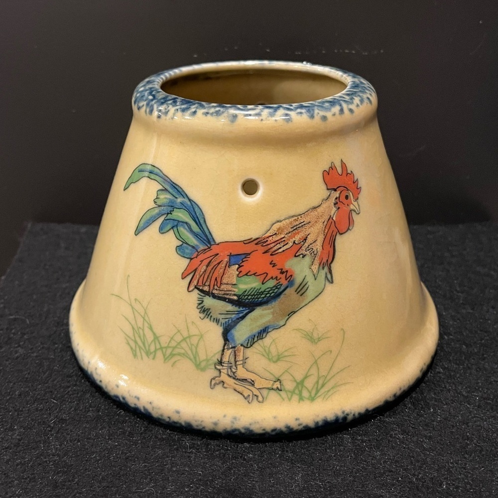 Rooster Ceramic Candle Holder - Picture 2 of 11